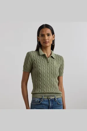 Ralph Lauren Polo-Pullover mit Zopfmuster
