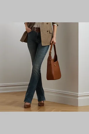 Ralph Lauren Kurzgrößen - Bootcut-Jeans mit hoher Leibhöhe