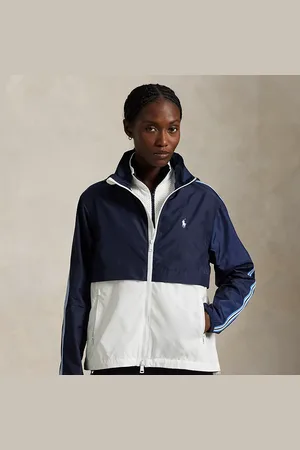 Ralph Lauren Zweifarbige Windjacke mit Kapuze