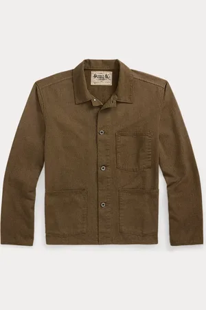 Ralph Lauren Gestreifte Utility-Jacke aus Twill