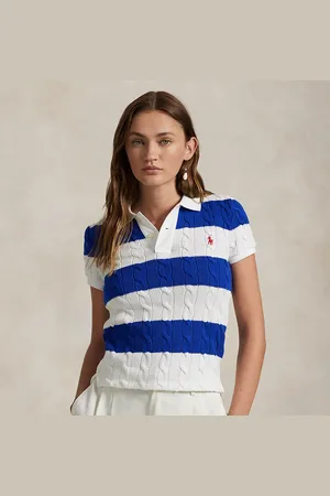 Ralph Lauren Slim-Fit Poloshirt mit Zopfmuster