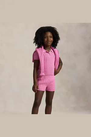 Ralph Lauren Baumwollshorts mit Mini-Zopfmuster