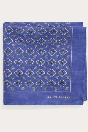 Ralph Lauren Einstecktuch aus bedrucktem Leinen