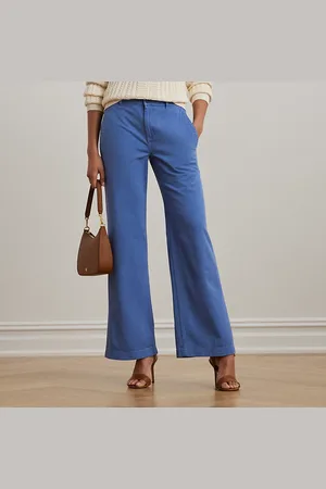 Ralph Lauren Baumwolltwillhose mit weitem Bein