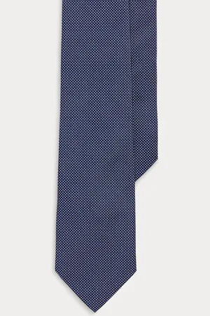 Ralph Lauren Gepunktete Krawatte aus Seidenjacquard