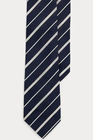 Ralph Lauren Gestreifte Mogador-Krawatte mit Seide