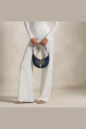 Ralph Lauren Paillettenbesetzte Hose mit weitem Bein