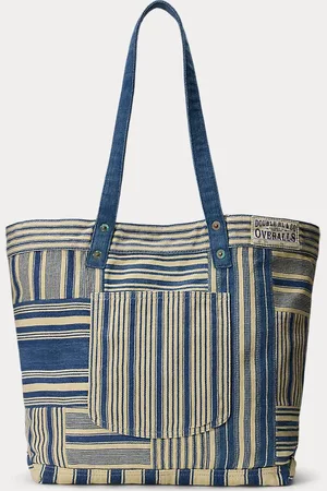 Ralph Lauren Patchwork-Tragetasche in Indigo