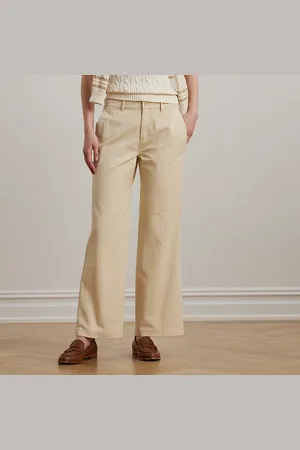 Ralph Lauren Baumwolltwillhose mit weitem Bein
