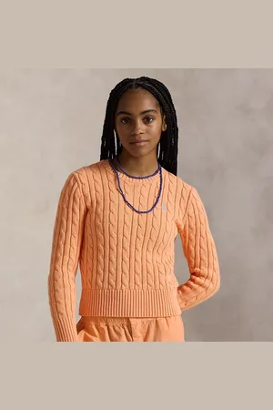 Ralph Lauren Baumwollpullover mit Zopfmuster