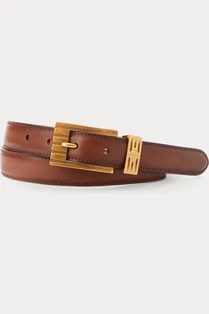 Ralph Lauren Polierter Ledergürtel mit Schnalle