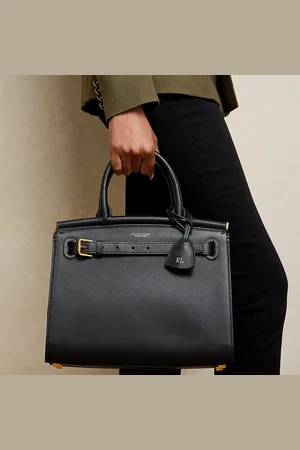 Ralph Lauren Mittelgroße Tasche RL50 aus Kalbsleder
