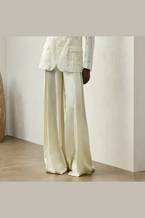Ralph Lauren Charmeuse-Hose Kenzie mit weitem Bein