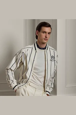 Ralph Lauren Gestreifte Jacke Langdon mit Kaschmir