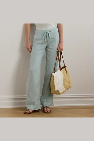 Ralph Lauren Leinenhose mit weitem Bein