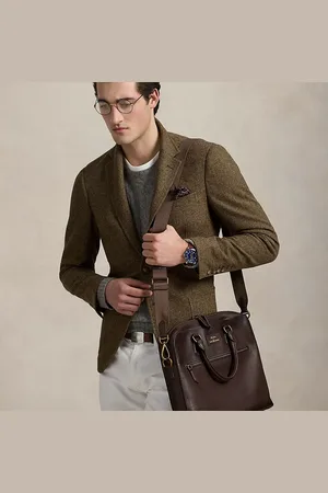 Ralph Lauren Umhängetasche aus Narbenleder