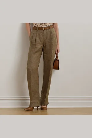 Ralph Lauren Bundfaltenhose mit Hahnentrittmuster