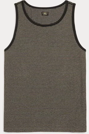 Ralph Lauren Gestreiftes Jersey-Tanktop in Indigo