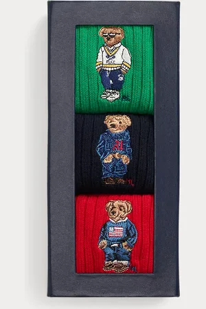 Ralph Lauren 3er-Pack Crew-Socken als Geschenkset