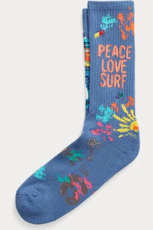 Ralph Lauren Ungleiche Crew-Socken mit Grafiken