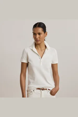 Ralph Lauren Baumwollpiqué-Poloshirt mit Blumen-Logo