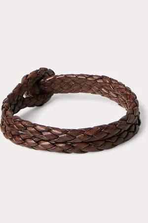 Ralph Lauren Handgeflochtenes Lederarmband