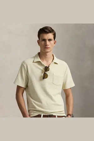 Ralph Lauren Frottee-Poloshirt mit Mineralfärbung
