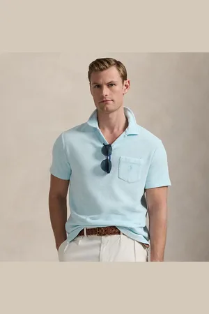 Ralph Lauren Frottee-Poloshirt mit Mineralfärbung