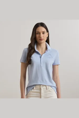 Ralph Lauren Baumwollpiqué-Poloshirt mit Blumen-Logo