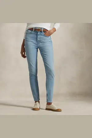 Ralph Lauren Super-Slim-Jeans mit hoher Leibhöhe
