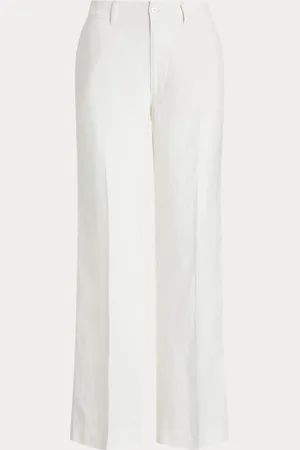 Ralph Lauren Leinenhose mit weitem Bein