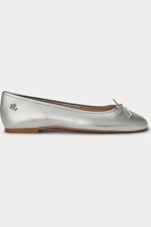 Ralph Lauren Ballerina Jayna aus Metallic-Nappaleder