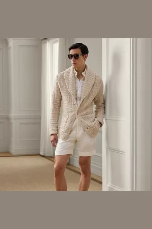 Ralph Lauren Handgeschneiderte Leinen-Ratière-Shorts