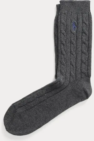 Ralph Lauren Crew-Socken mit Zopfmuster