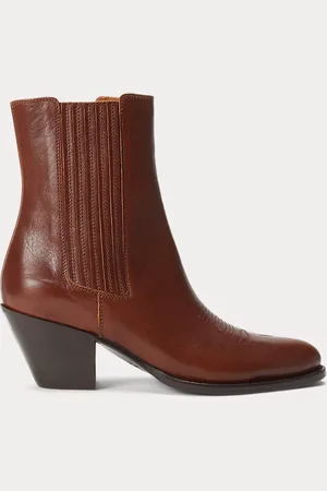 Ralph Lauren Chelsea-Lederstiefel im Westernstil