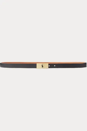 Ralph Lauren Wendbarer Vachetteledergürtel Polo ID