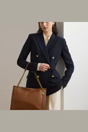 Ralph Lauren Große Narbenleder-Tragetasche Bradley