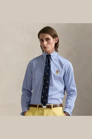Ralph Lauren Gestreiftes Classic-Fit Hemd mit Wappen