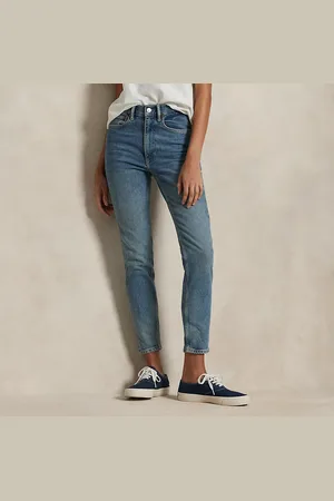 Ralph Lauren Super-Slim-Jeans mit hoher Leibhöhe