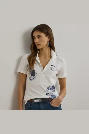 Ralph Lauren Patchwork-Poloshirt aus Piqué