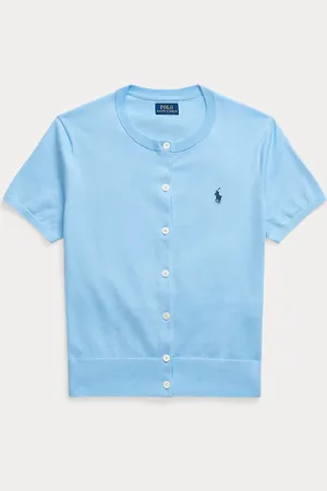 Ralph Lauren Kurzärmlige Strickjacke aus Baumwolle