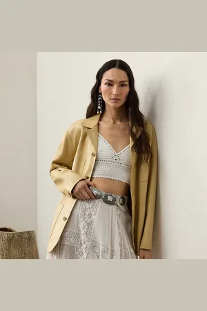 Ralph Lauren Jacke Adrianna aus Plongé-Lammleder