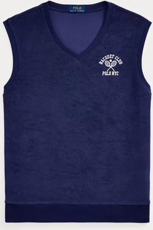 Ralph Lauren Bestickte Weste aus Frottee