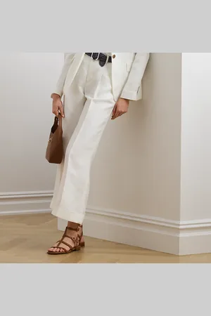 Ralph Lauren Twill-Bundfaltenhose mit weitem Bein