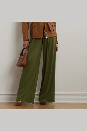 Ralph Lauren Stretchjersey-Hose mit weitem Bein