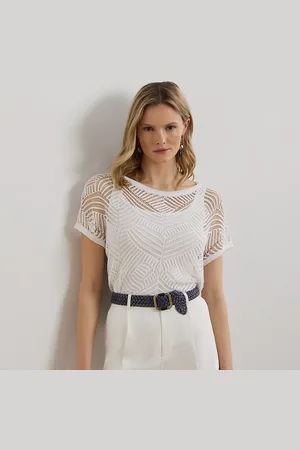 Ralph Lauren Kurzarmpullover mit geometrischem Muster
