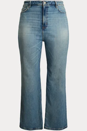 Ralph Lauren Plus Größen - Jeans mit hoher Leibhöhe und weitem Bein