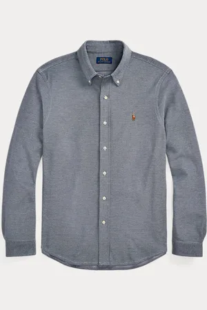 Ralph Lauren Baumwollpiqué-Oxfordhemd