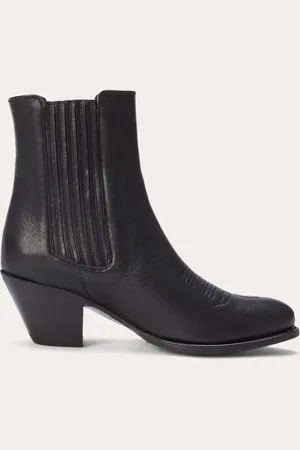 Ralph Lauren Chelsea-Lederstiefel im Westernstil