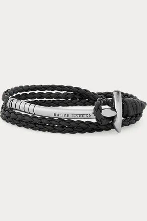 Ralph Lauren Wickelarmband aus Leder mit Poloschläger